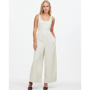 Madewell Ivory Wide-Leg Jumpsuit